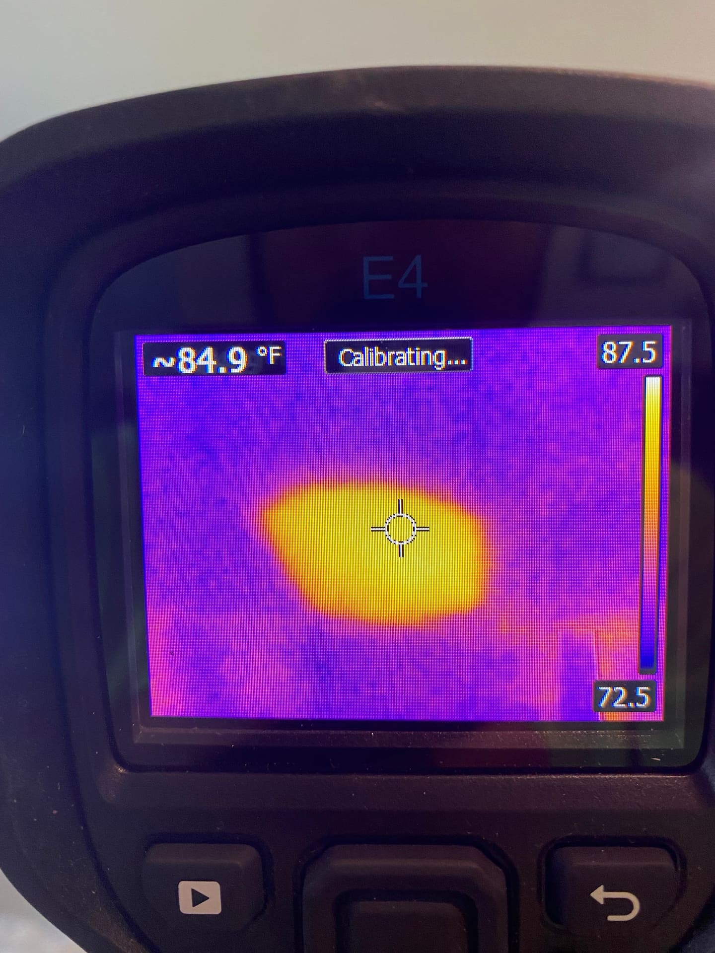 A thermal imaging camera used to scan for hidden hot spots during a buyer inspection.